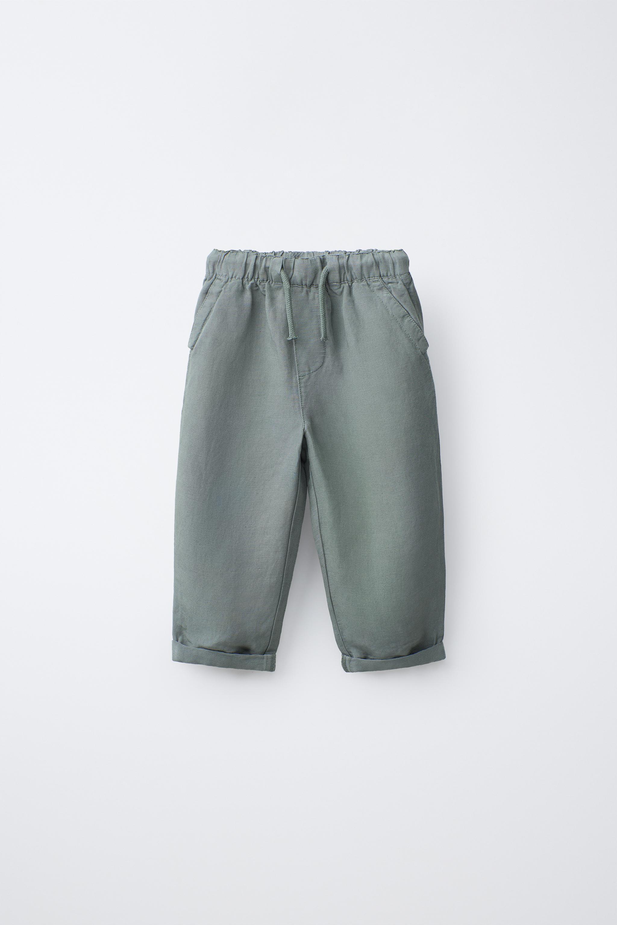 FLOWY LINEN BLEND PANTS